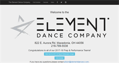 Desktop Screenshot of elementdanceco.com